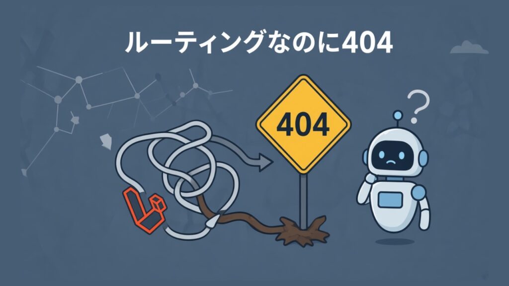 【Laravel】ルーティングに問題ないのにNot Found（404）のスクリーンショット