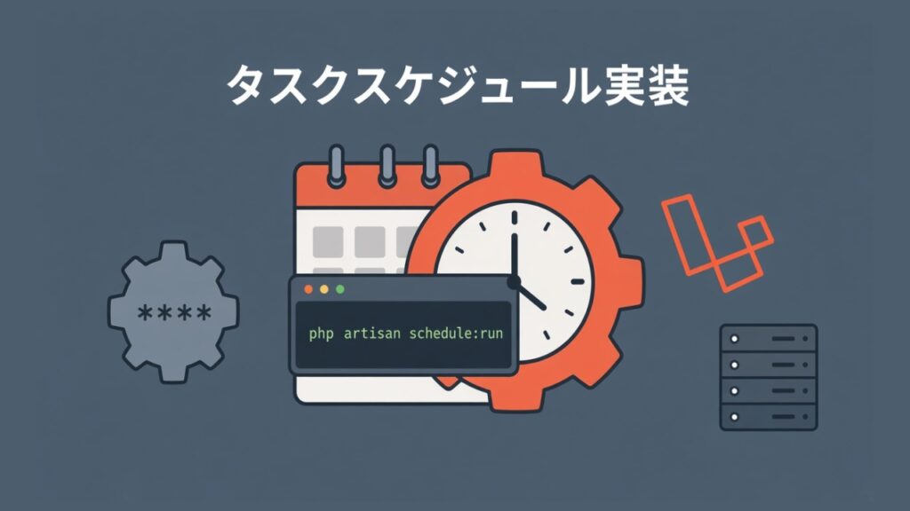 【Laravel】タスクスケジュール（Cron）の実装のスクリーンショット