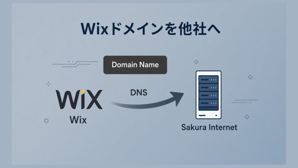 WIXで取得したドメインを他社サーバ（さくらインターネット）に向けるのスクリーンショット