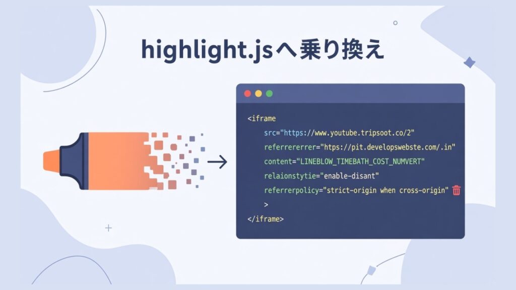 Crayon Syntax Highlighterからhighlight.jsに乗り換えるのスクリーンショット