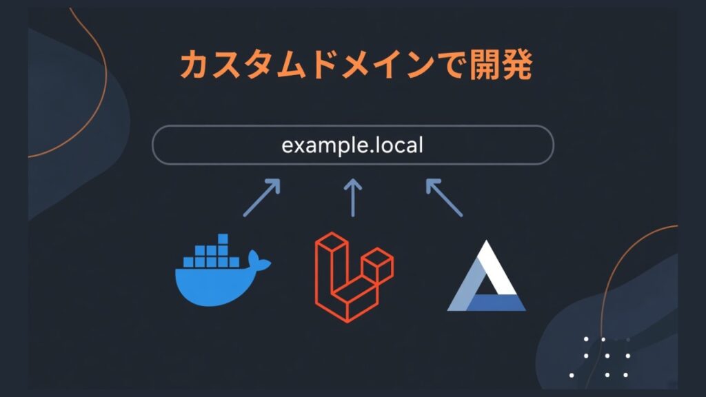 Docker+Laravel+Next.jsでlocalhostの代わりにカスタムドメインを使うのスクリーンショット