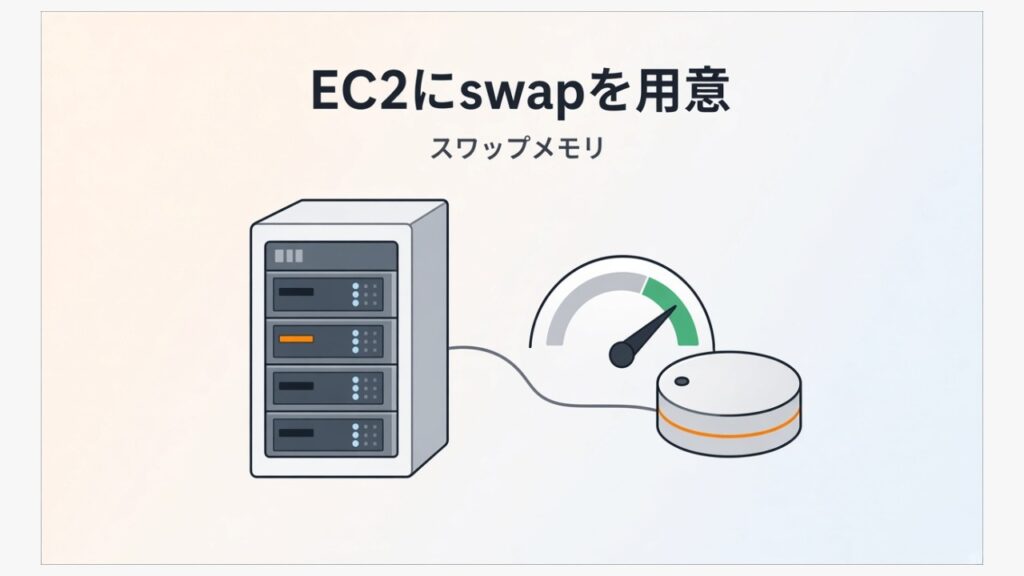 【AWS】EC2にswap領域を用意する（スワップ メモリ）のスクリーンショット