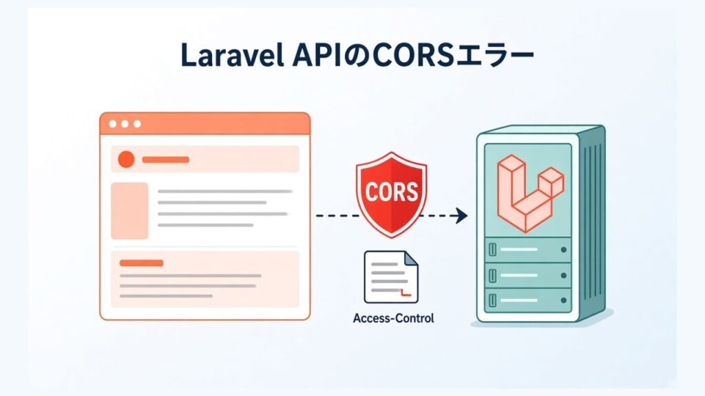 LaravelのAPIがCORSエラーを返す意外な原因のスクリーンショット